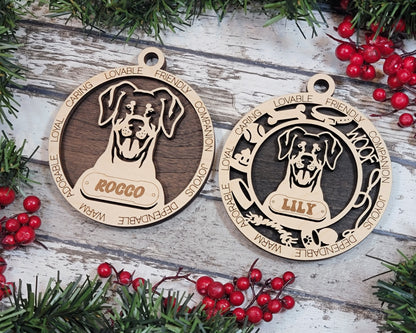 Customizable Doberman Pinscher Ornament