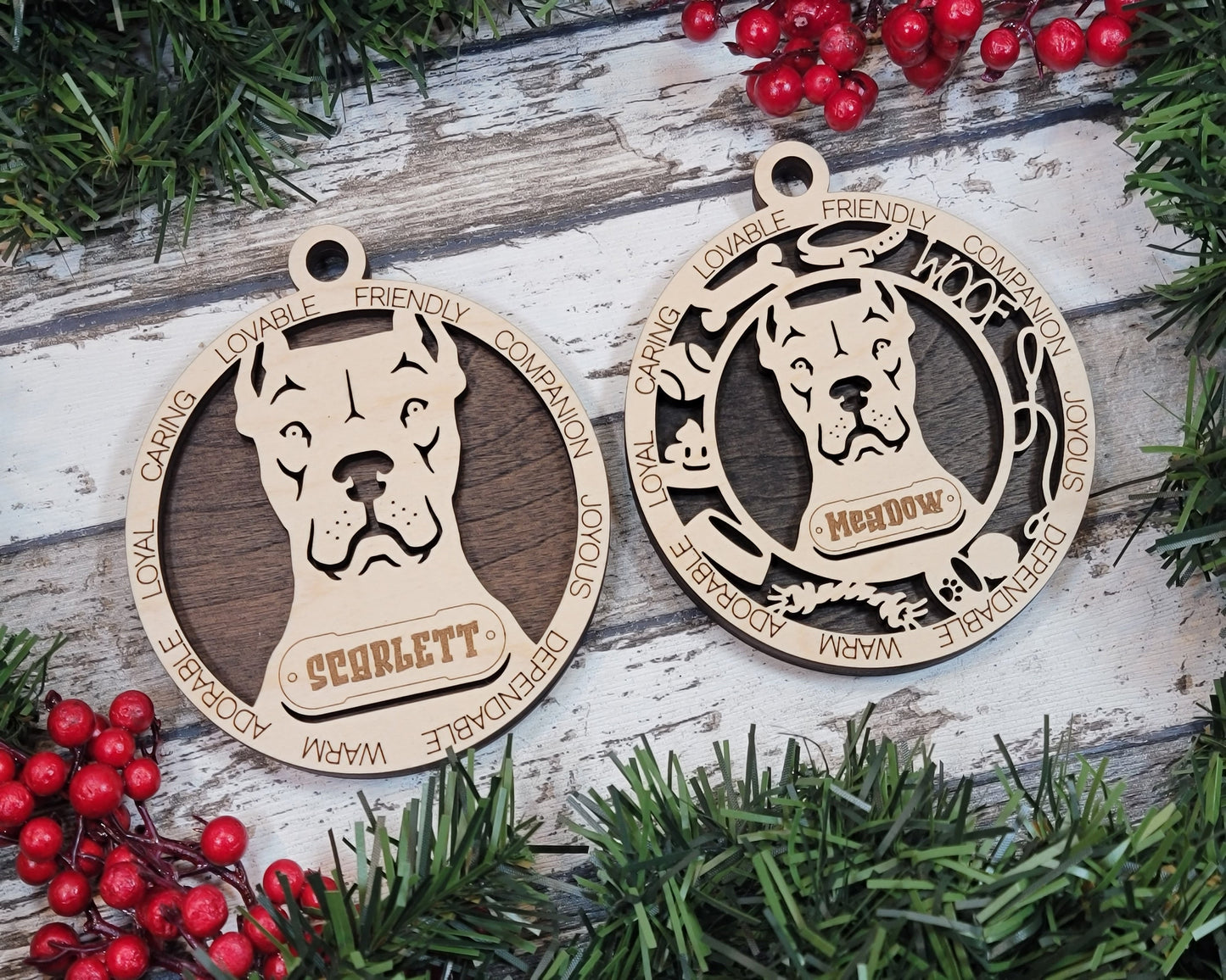 Customizable Dogo Argentino Ornament