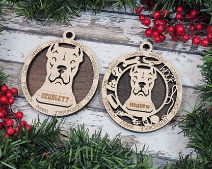 Customizable Dogo Argentino Ornament