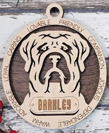 Customizable English Mastiff Ornament