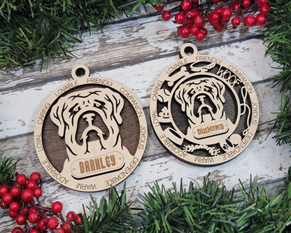 Customizable English Mastiff Ornament