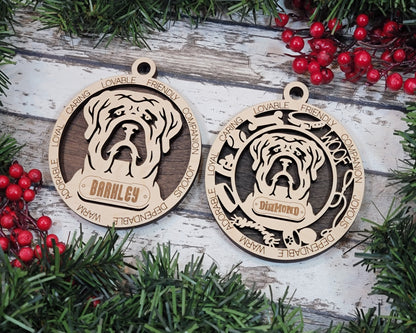 Customizable English Mastiff Ornament