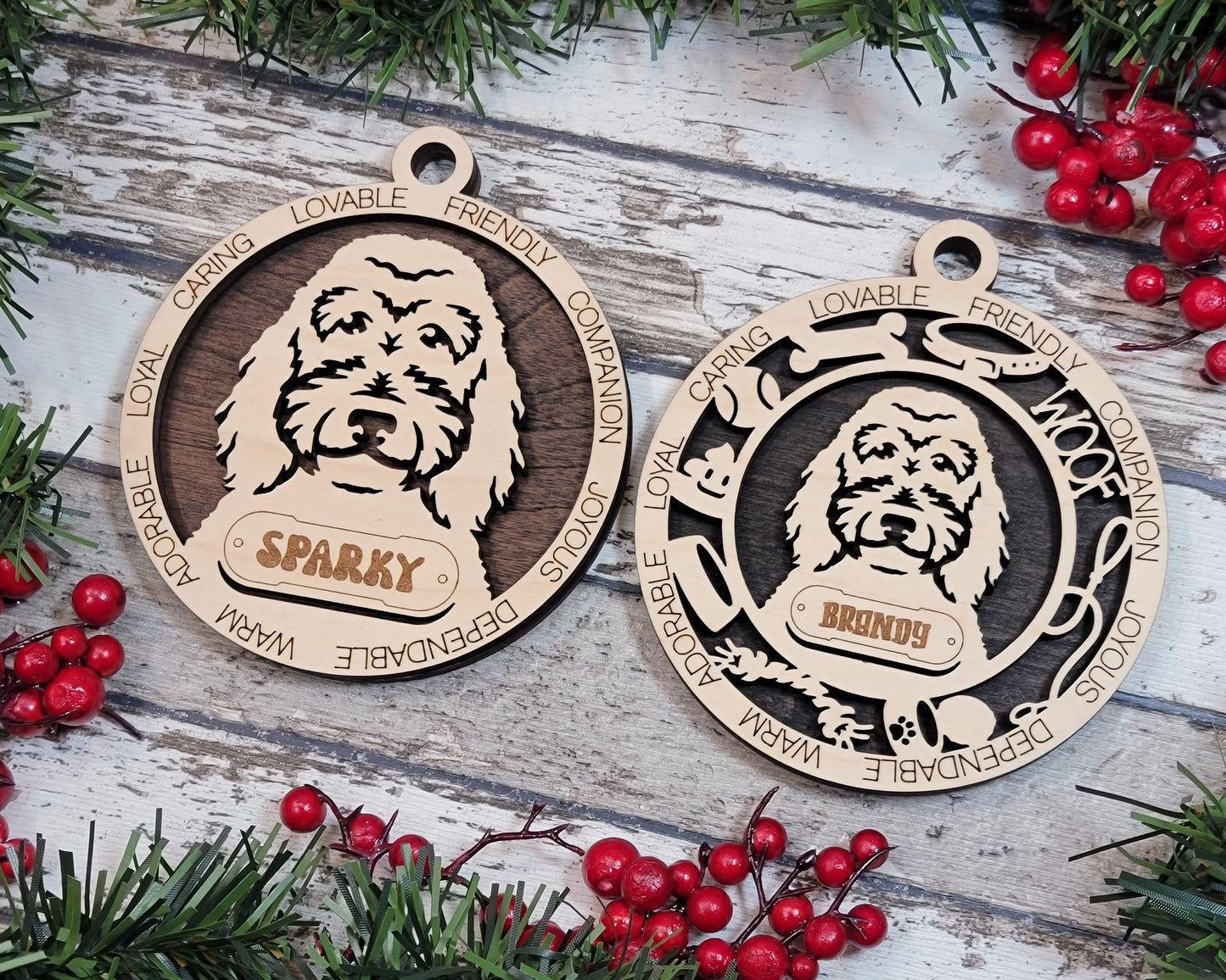 Customizable Goldendoodle Ornament