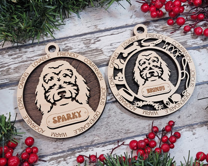 Customizable Goldendoodle Ornament