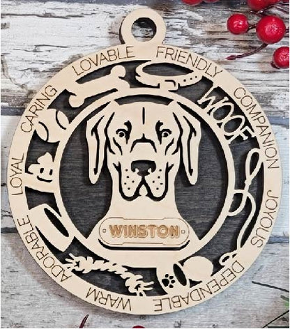 Customizable Great Dane Ornament