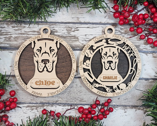 Customizable Great Dane Ornament