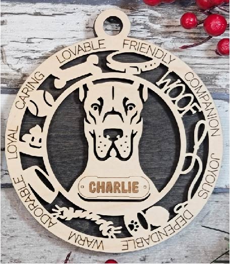 Customizable Great Dane Ornament