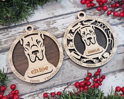 Customizable Great Dane Ornament