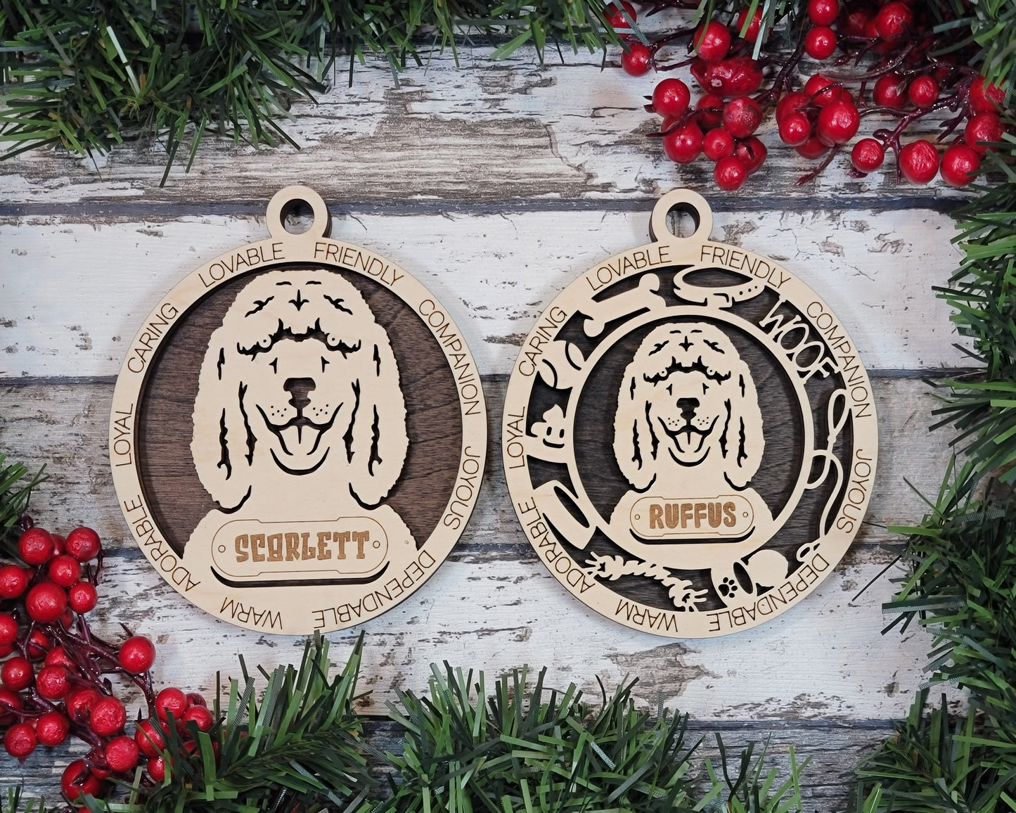 Customizable Irish Water Spaniel Ornament