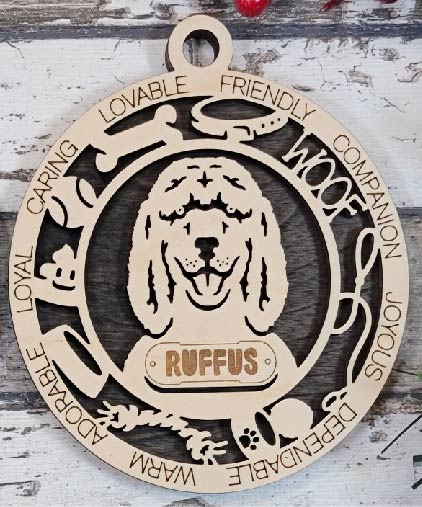 Customizable Irish Water Spaniel Ornament