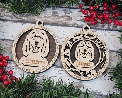 Customizable Irish Water Spaniel Ornament