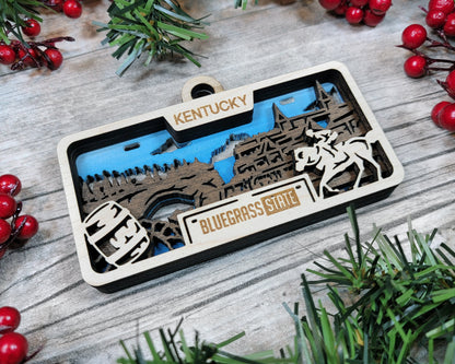 Customizable Kentucky Ornament