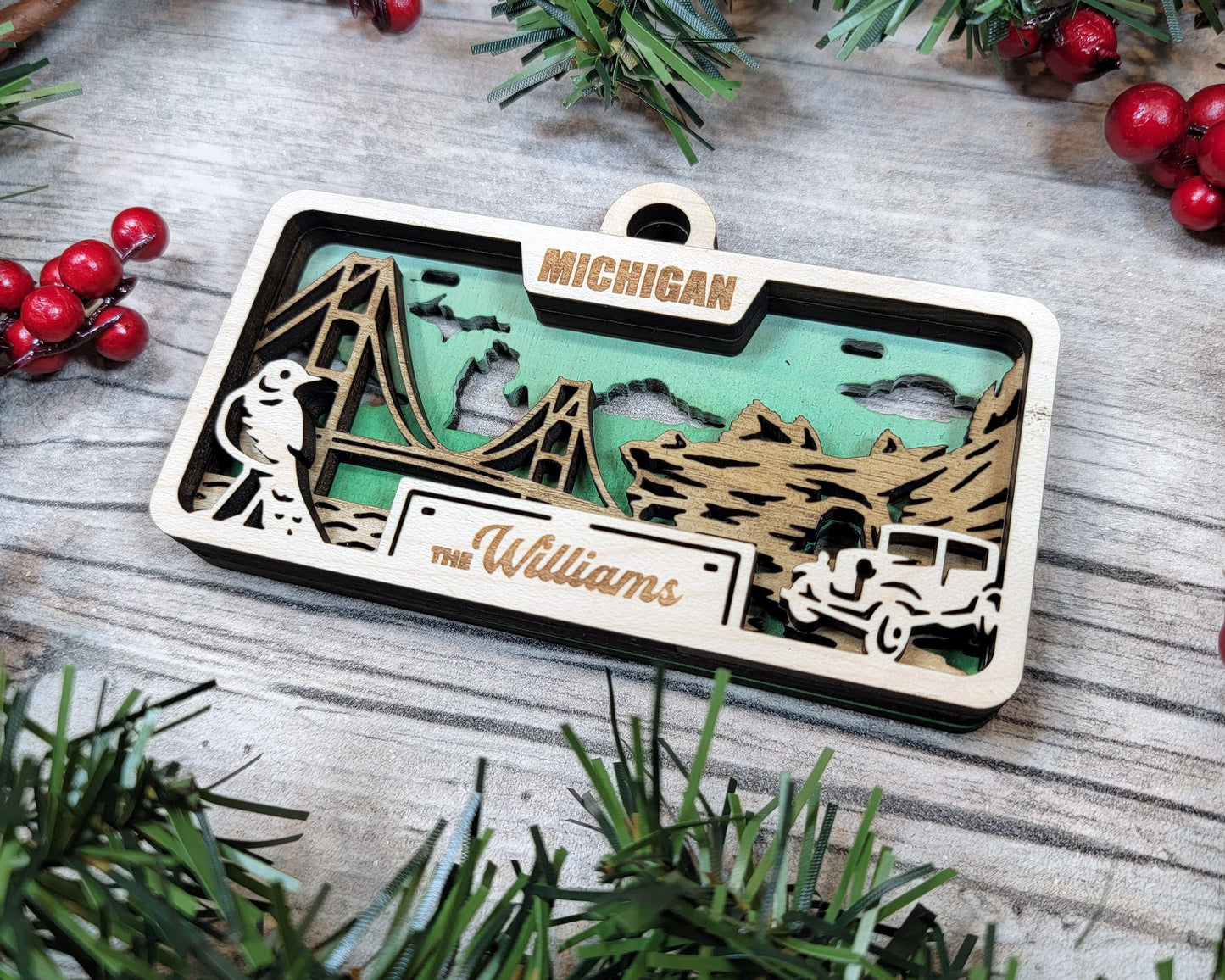 Customizable Michigan Ornament