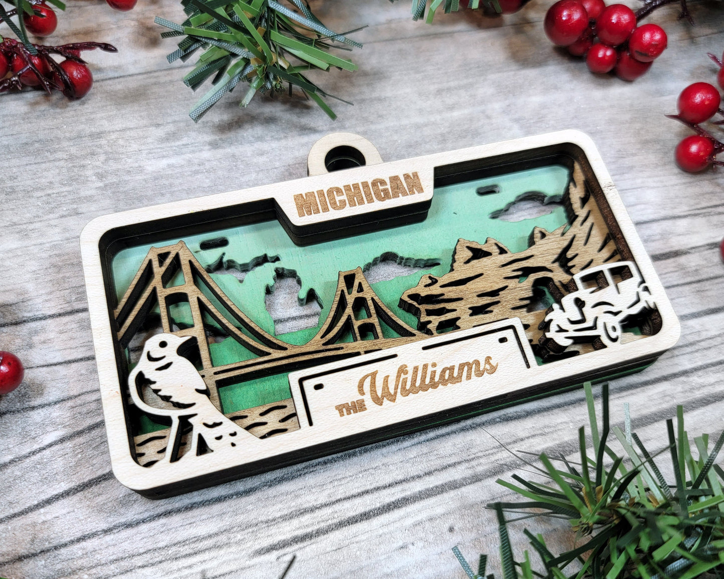 Customizable Michigan Ornament