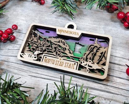 Customizable Minnesota Ornament