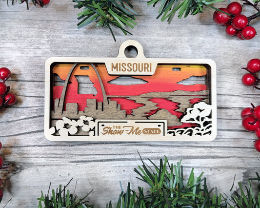 Customizable Missouri Ornament