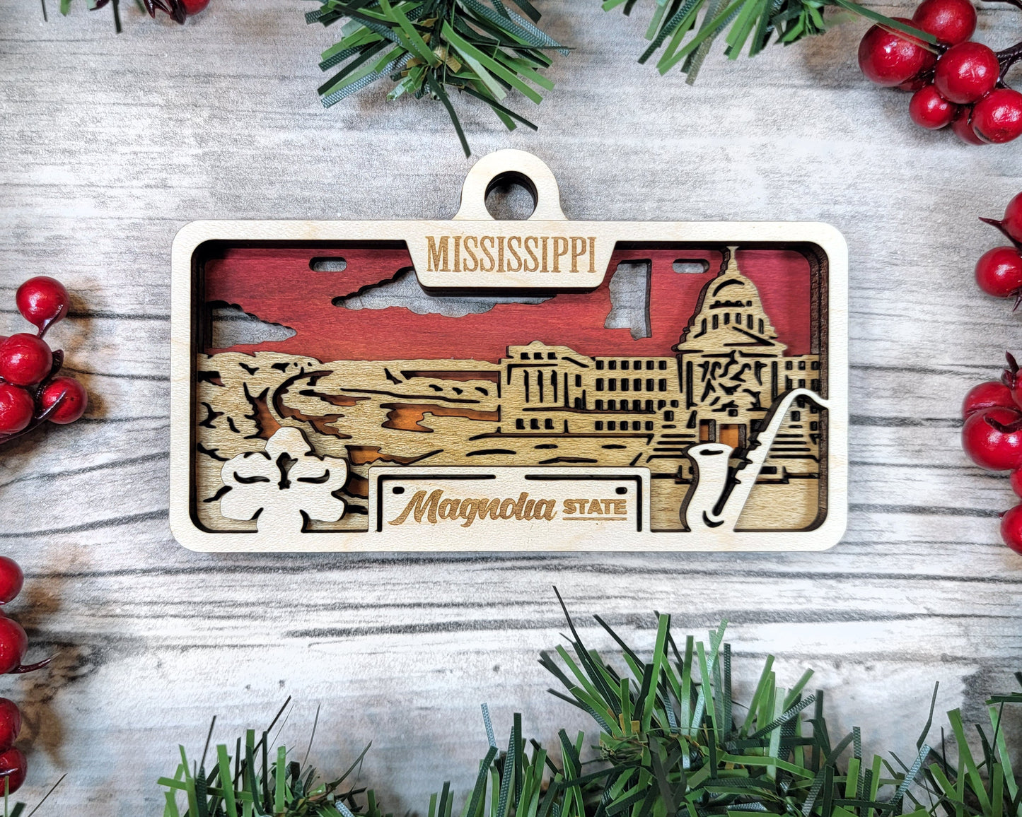 Customizable Mississippi Ornament