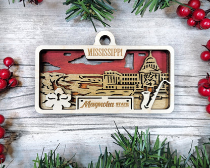 Customizable Mississippi Ornament