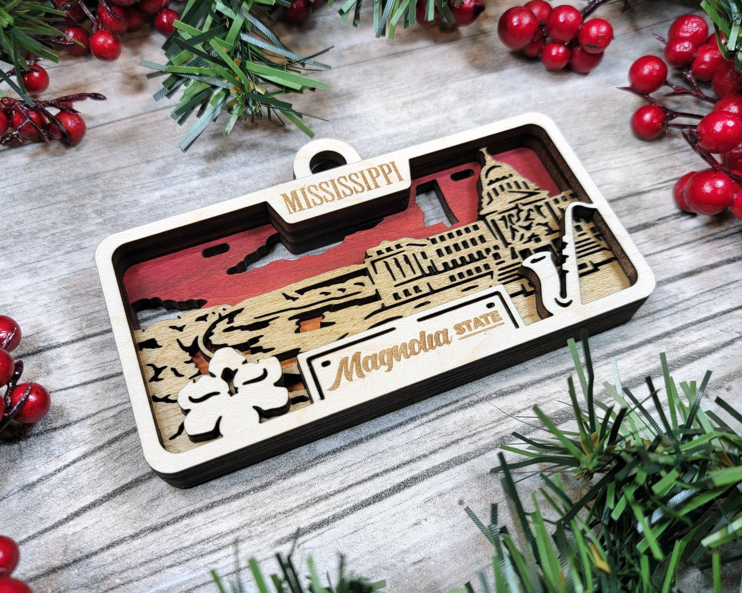 Customizable Mississippi Ornament