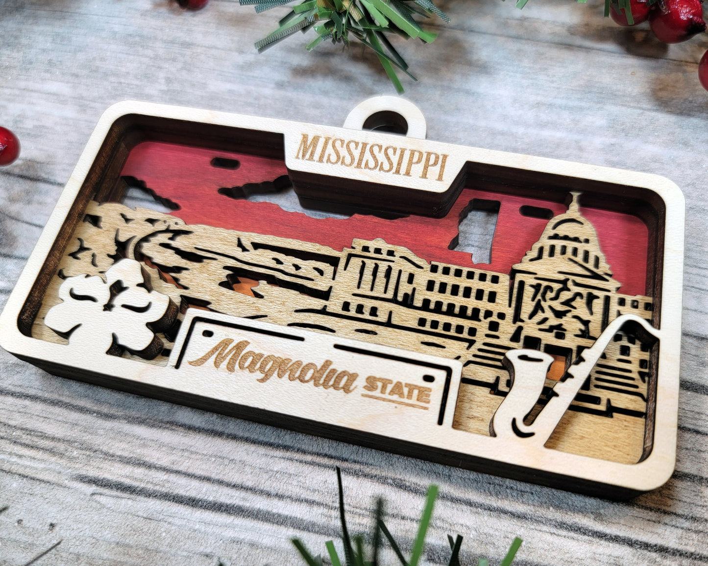 Customizable Mississippi Ornament