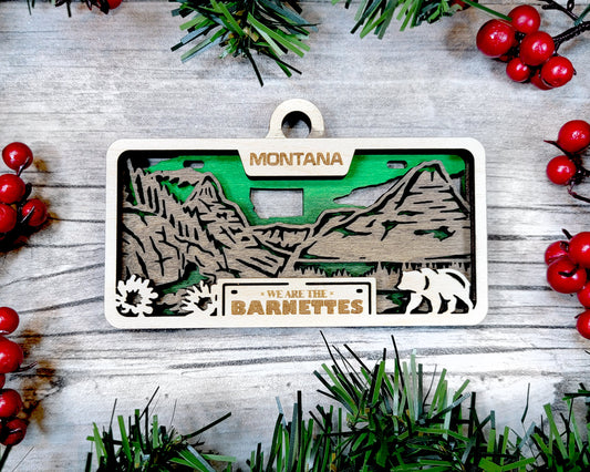 Customizable Montana Ornament