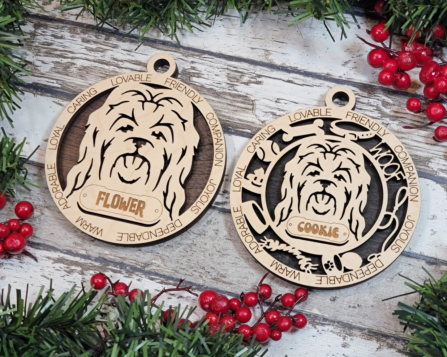 Customizable Maltese Ornament