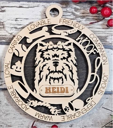 Customizable Maltese Ornament