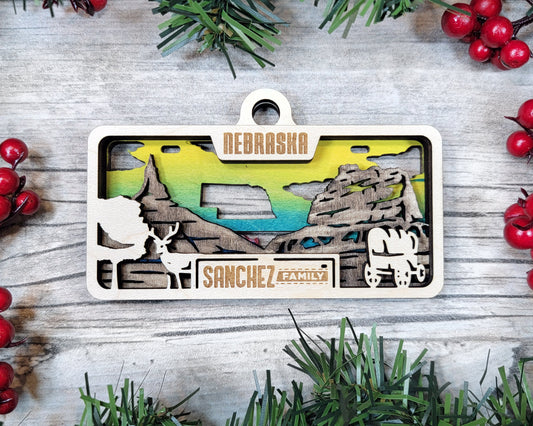 Customizable Nebraska Ornament