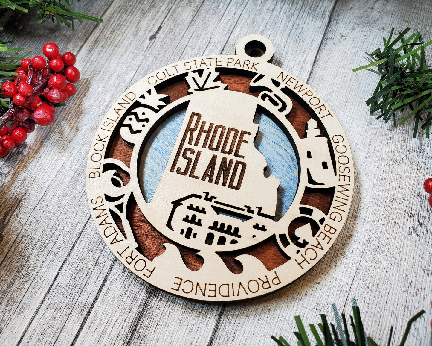 Rhode Island Ornament