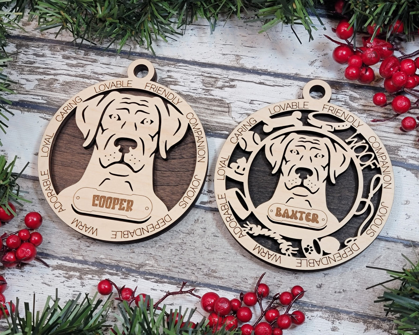 Customizable Rhodesian Ridgebak Ornament