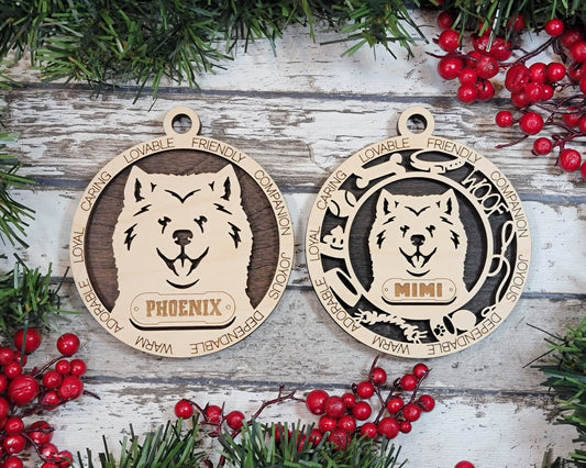 Customizable Samoyed Ornament