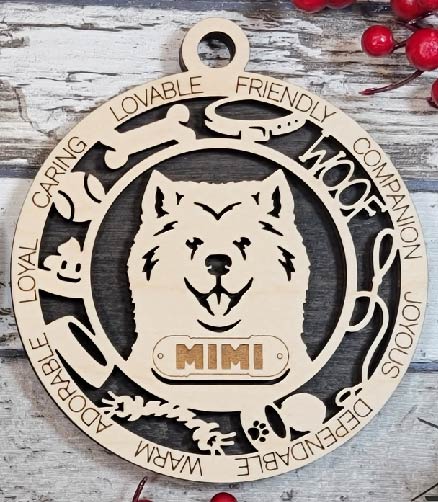 Customizable Samoyed Ornament