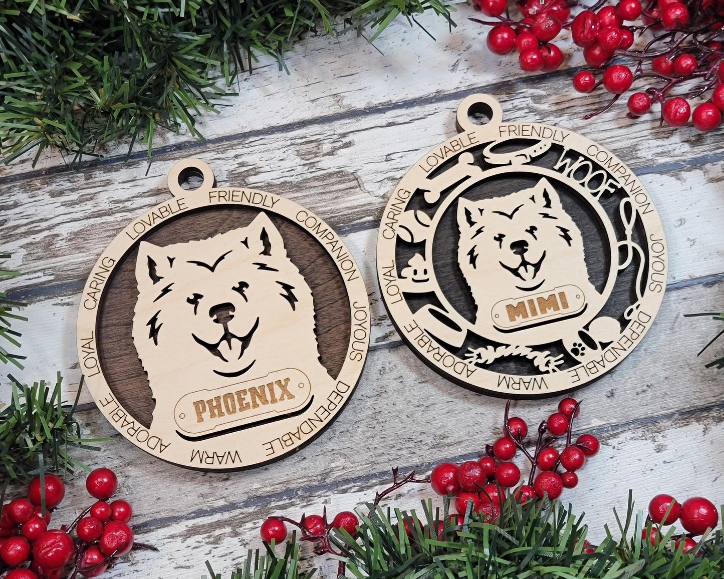 Customizable Samoyed Ornament