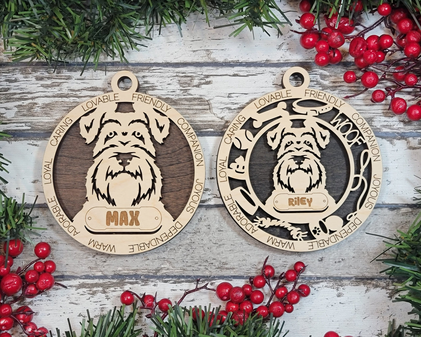 Customizable Schnauzer Ornament