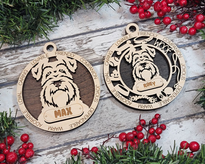 Customizable Schnauzer Ornament