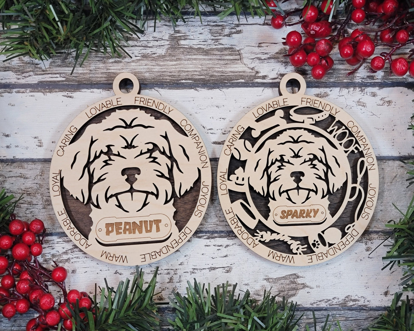 Customizable Schnauzer Doodle Ornament