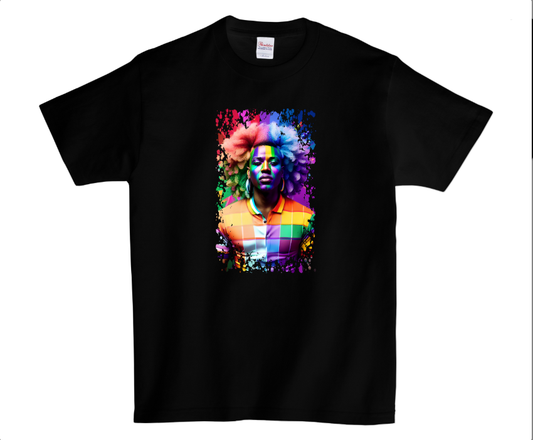 Shaka Brands | Graphic Tee's | Pride Color Splash Crew Neck T-Shirt, Black #2