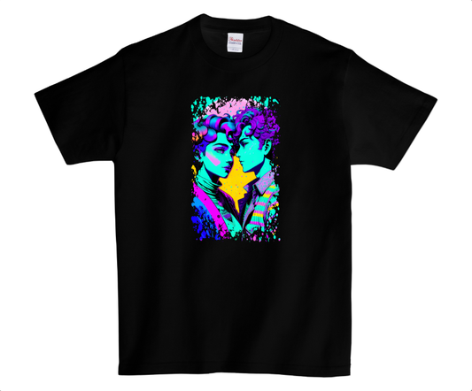 Shaka Brands | Graphic Tee's | Pride Color Splash Crew Neck T-Shirt, Black #3