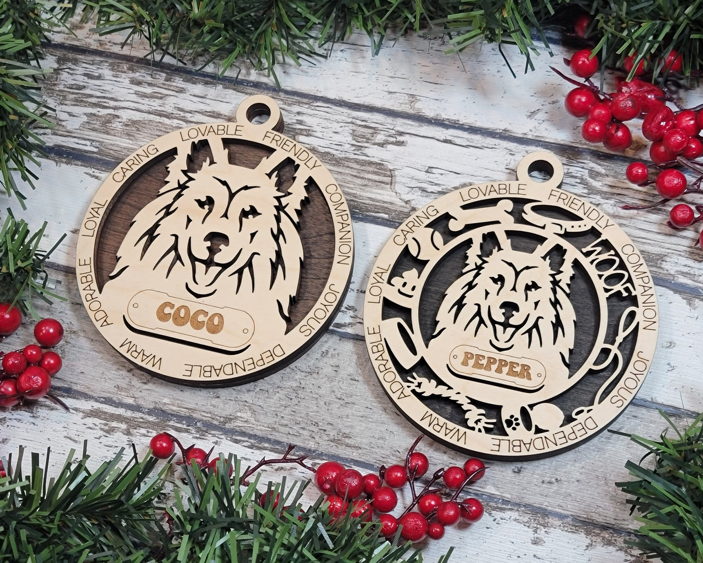 Customizable Shetland Sheepdog Ornament