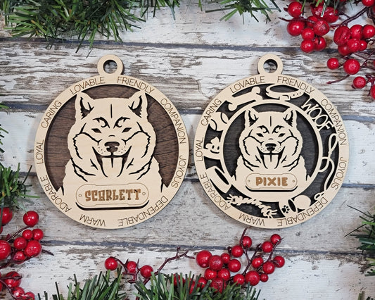 Customizable Shiba Inu Ornament