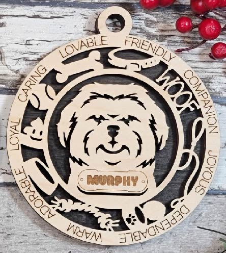 Customizable Shih Tzu Ornament