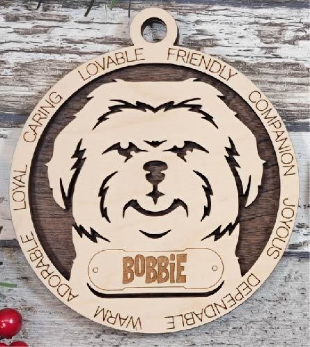 Customizable Shih Tzu Ornament