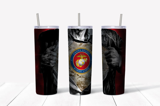 U.S. Marines Chest logo 20 oz. Tumbler