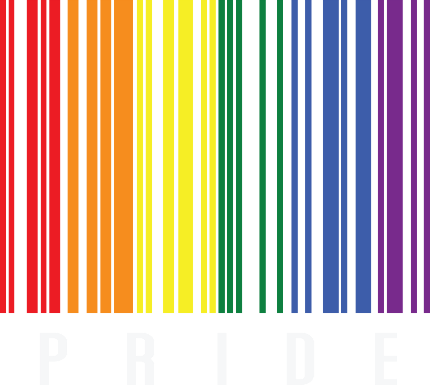 Black Bar Code Pride Hoodie