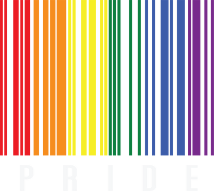 Black Bar Code Pride Hoodie