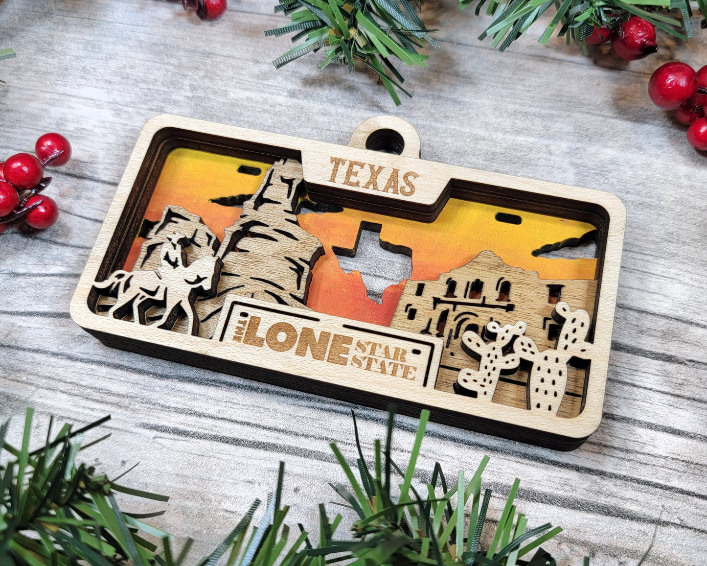 Customizable Texas Ornament