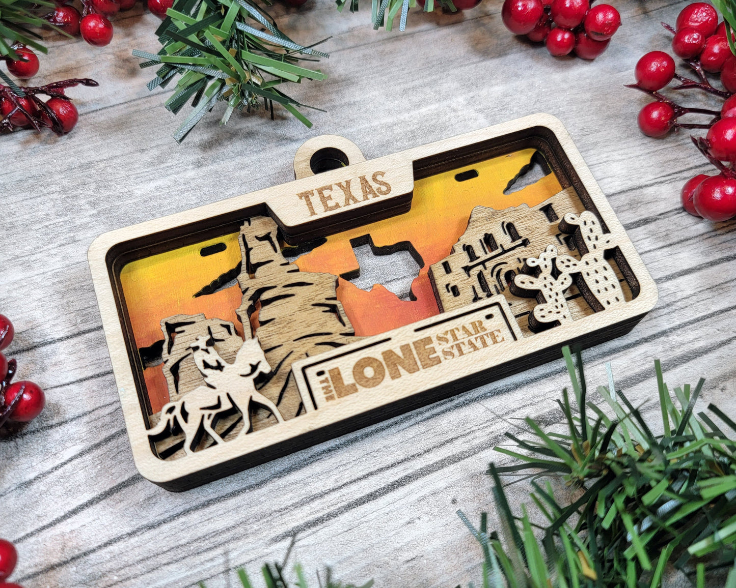 Customizable Texas Ornament