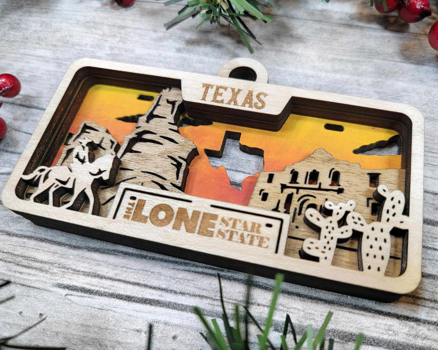 Customizable Texas Ornament