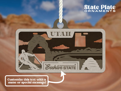 Customizable Utah Ornament