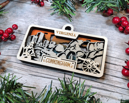 Customizable Virginia Ornament